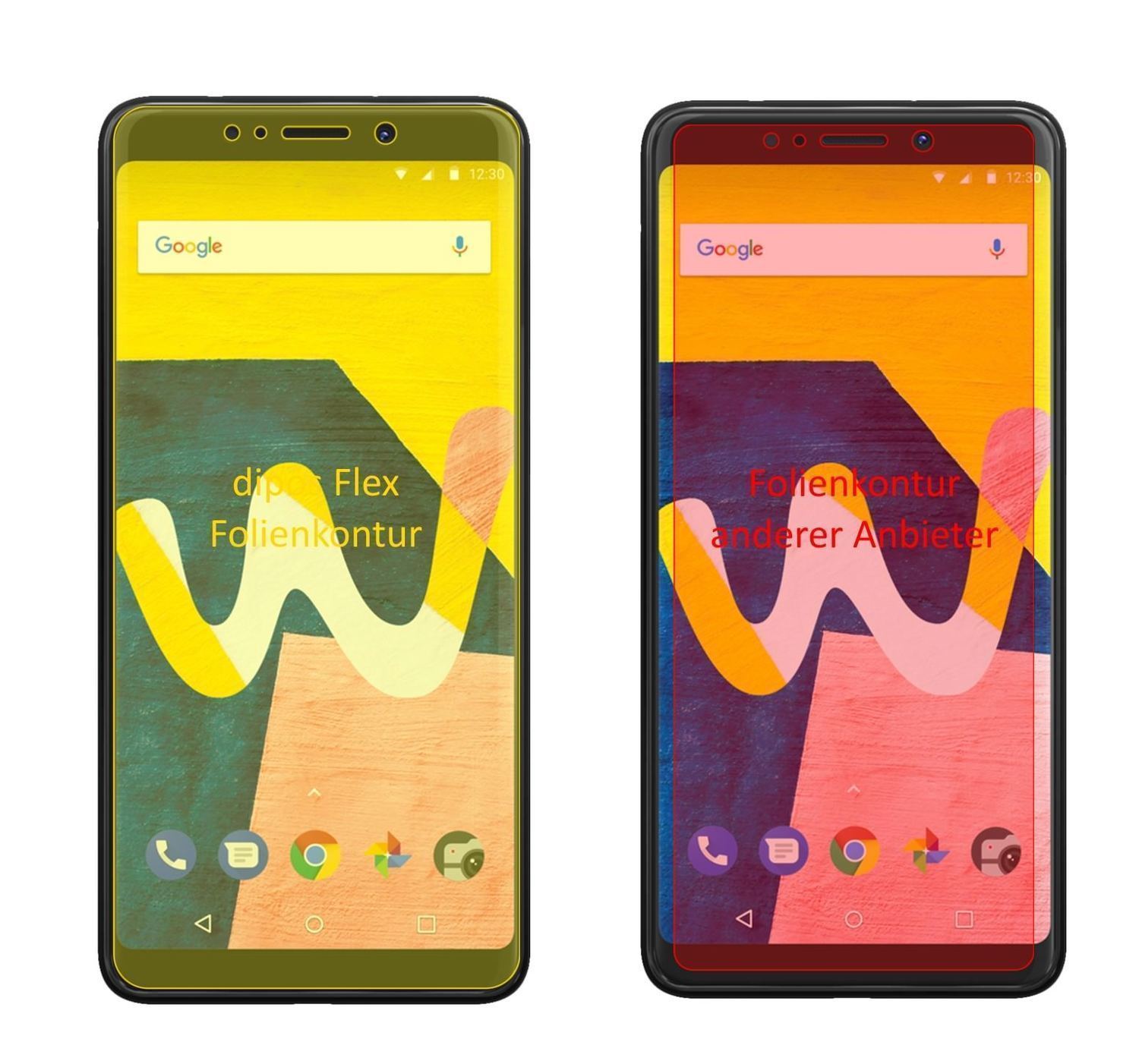 3x 3D Full Cover Schutzfolie für Wiko View Lite (2)