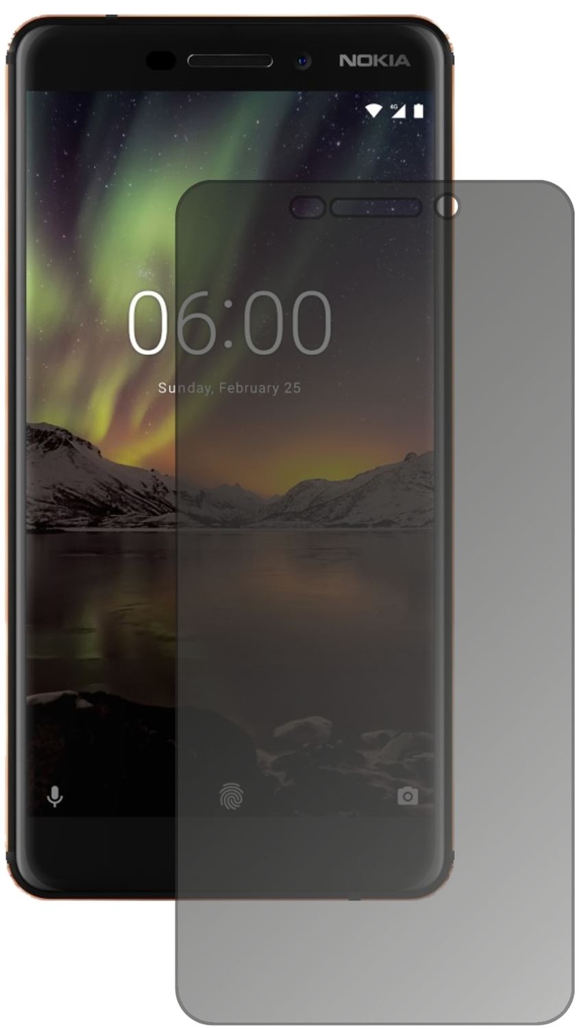 Blickschutzfolie für Nokia 6 (2018) matt Schutzfol (2)
