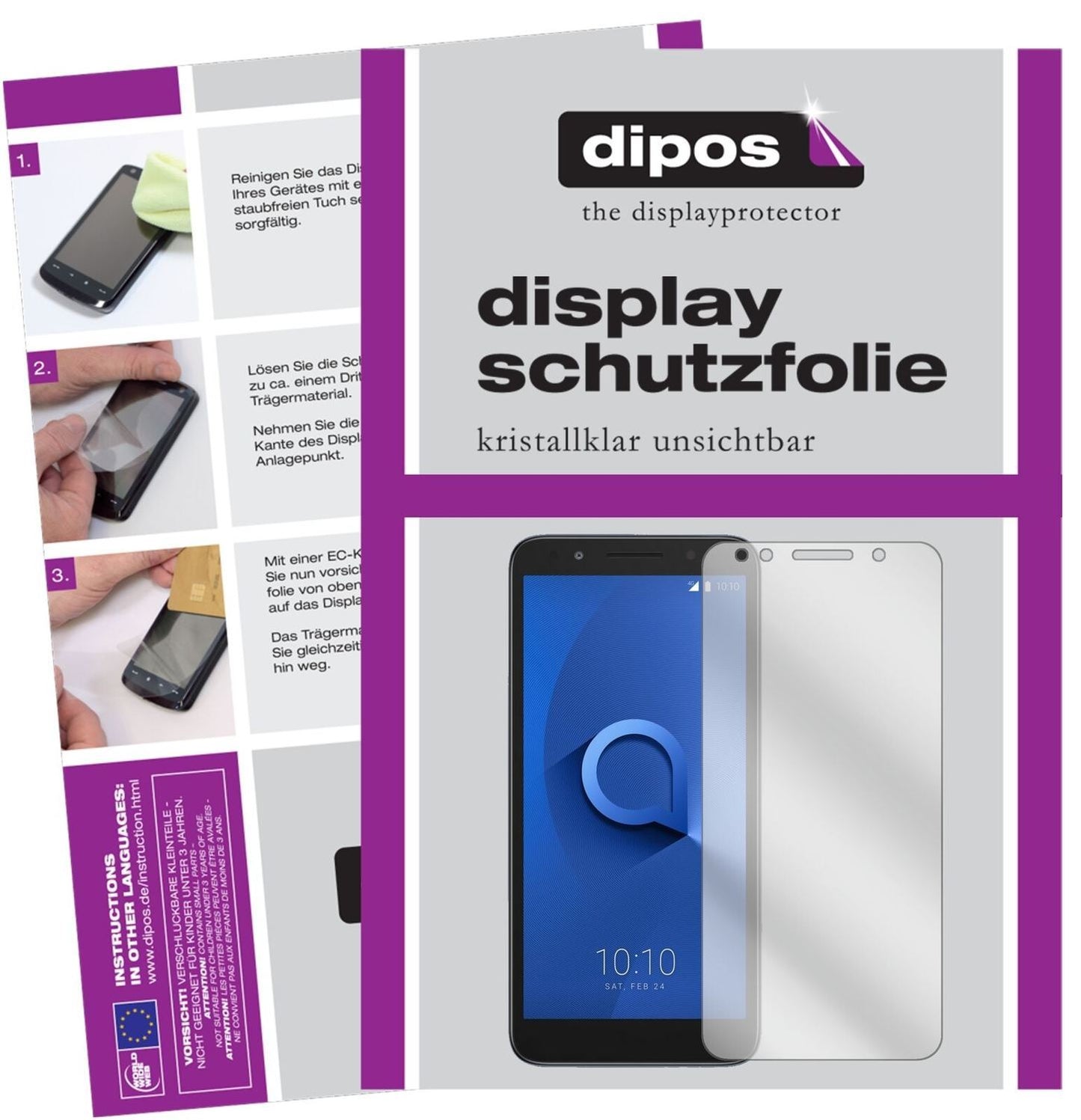 5x Schutzfolie klar für Alcatel 1X Display-Schutzf (2)