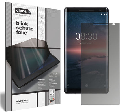 Blickschutzfolie für Nokia 8 Sirocco matt Schutzfo (2)