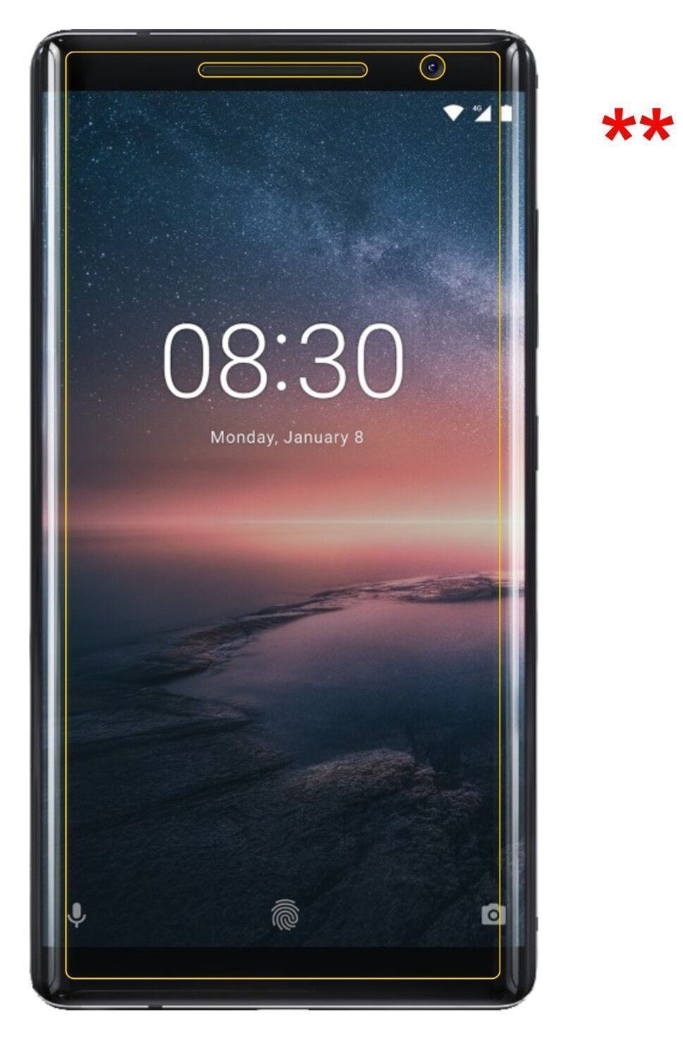 Blickschutzfolie für Nokia 8 Sirocco matt Schutzfo (5)