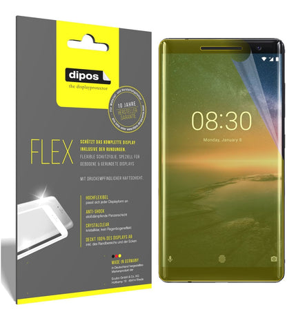3x 3D Full Cover Schutzfolie für Nokia 8 Sirocco (1)