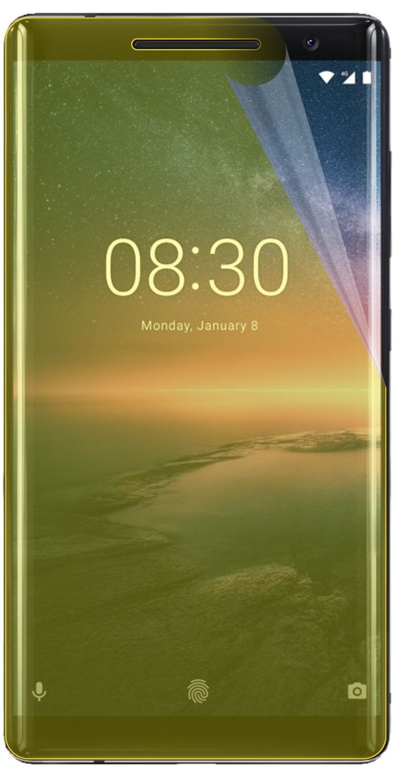3x 3D Full Cover Schutzfolie für Nokia 8 Sirocco (3)