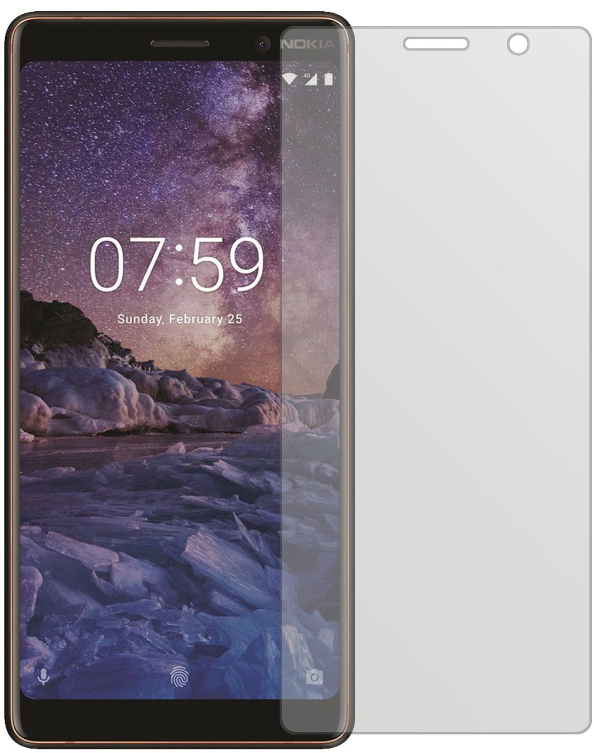 6x Schutzfolie matt für Nokia 7 Plus Display-Schut (2)
