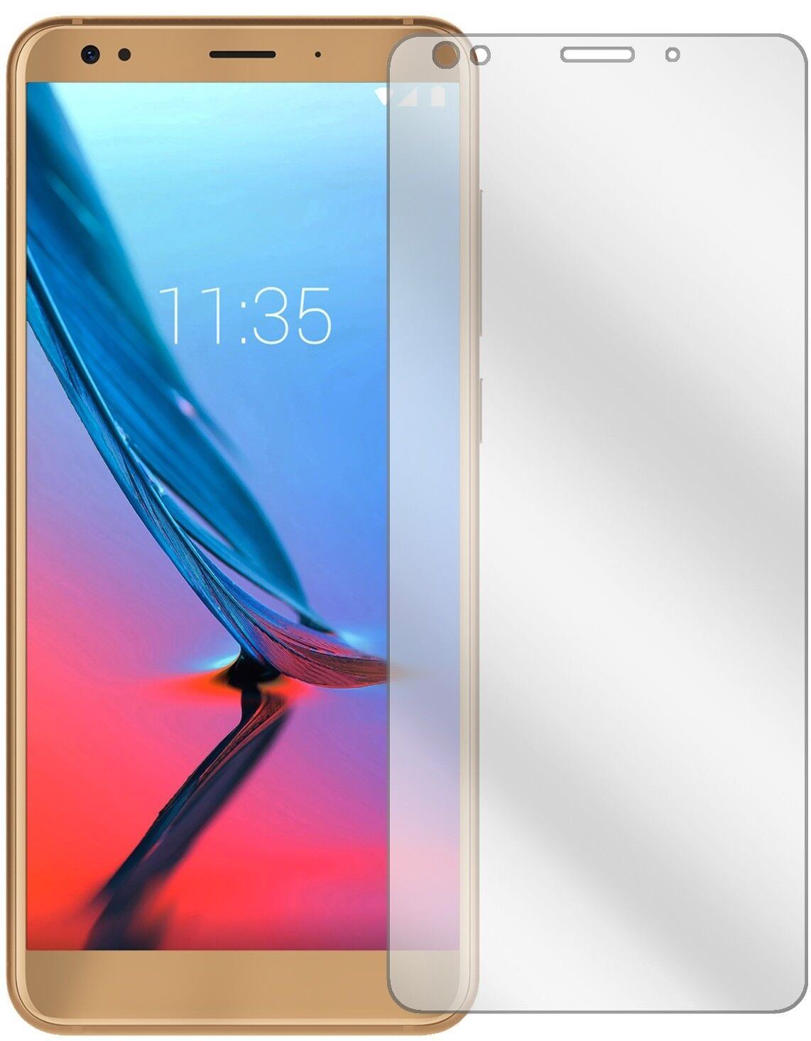 5x Schutzfolie klar für ZTE Blade V9 Vita Display- (1)