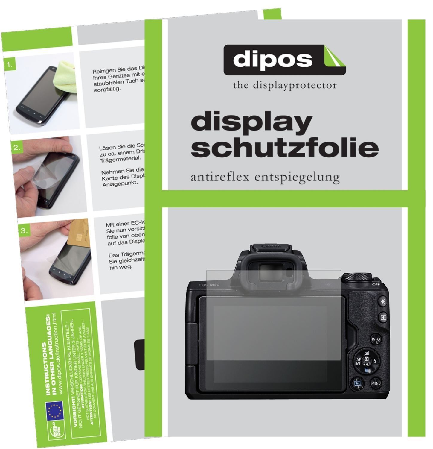 6x Schutzfolie matt für Canon EOS M50 Display-Schu (1)