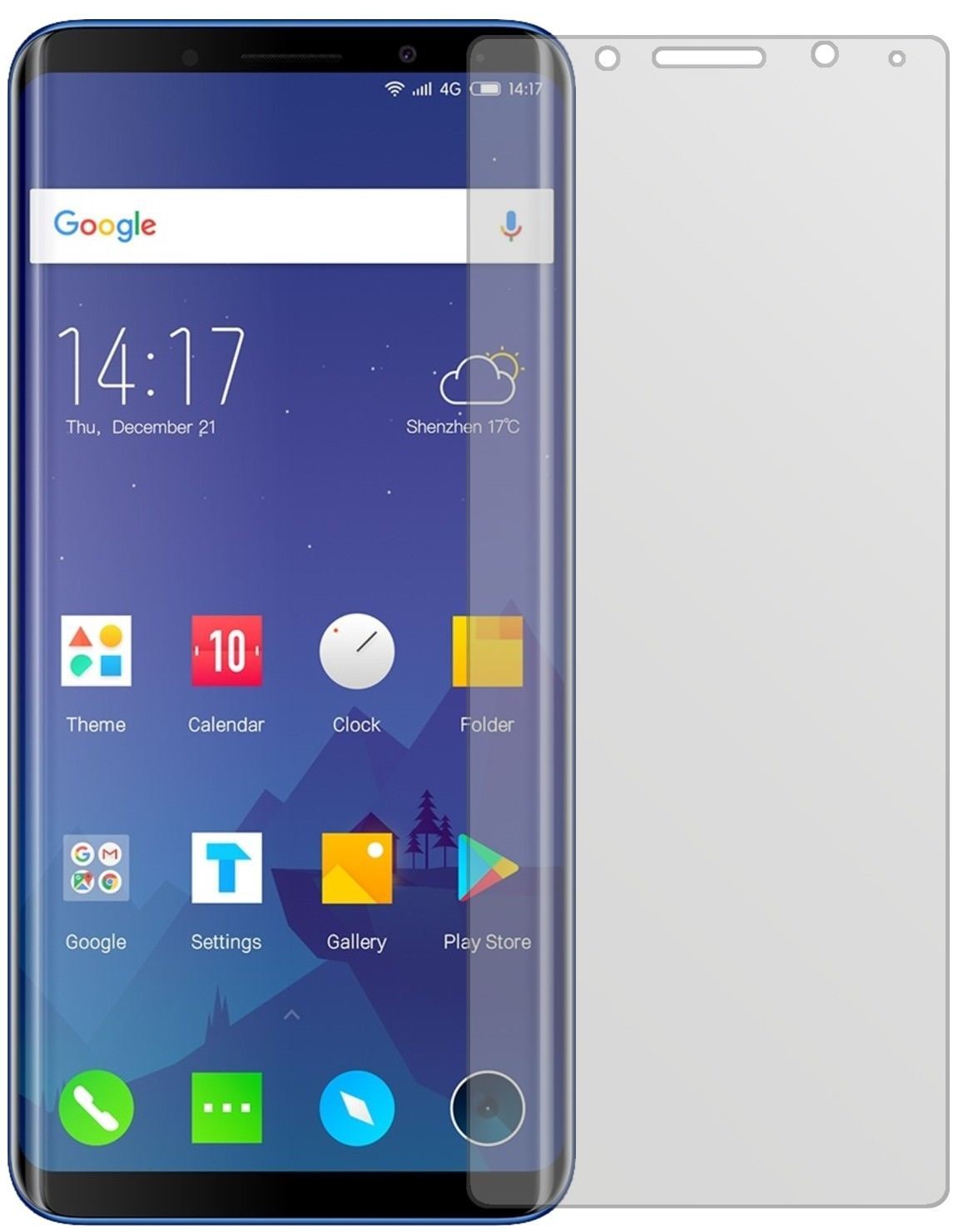 6x Schutzfolie matt für Elephone U Display-Schutzf (2)