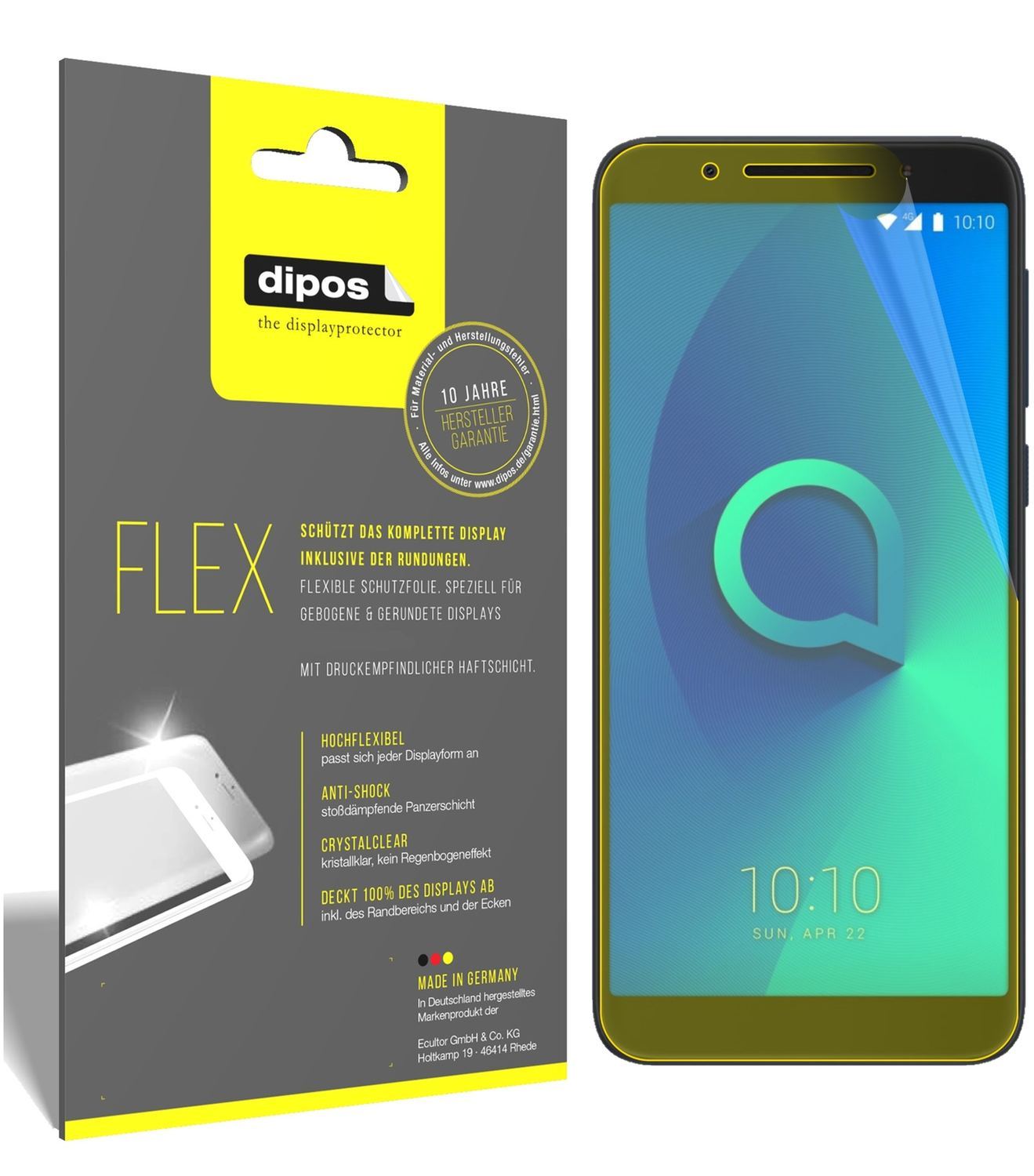 3x 3D Full Cover Schutzfolie für Alcatel 3V (1)
