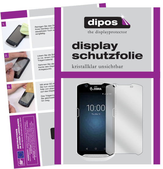 2x Schutzfolie klar für Zebra TC56 Display-Schutzf (1)