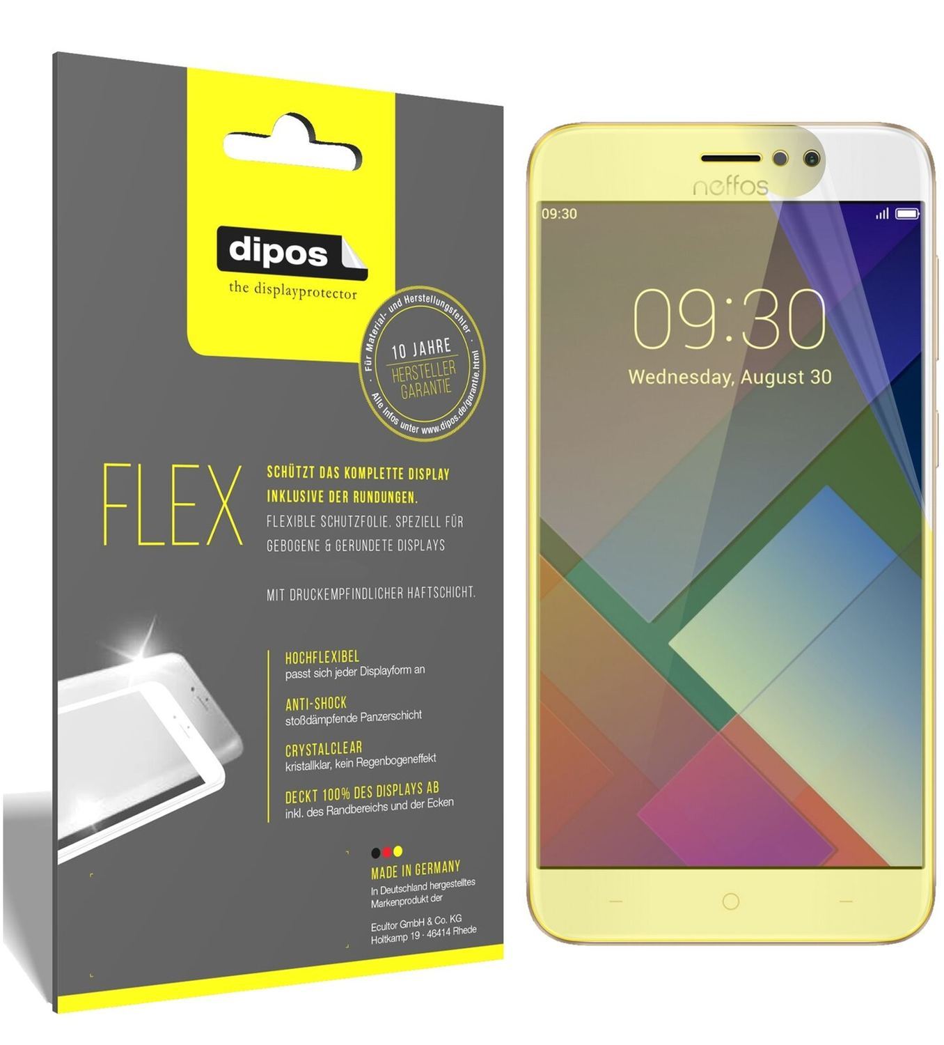 2x 3D Full Cover Schutzfolie für TP-Link Neffos C7 (2)