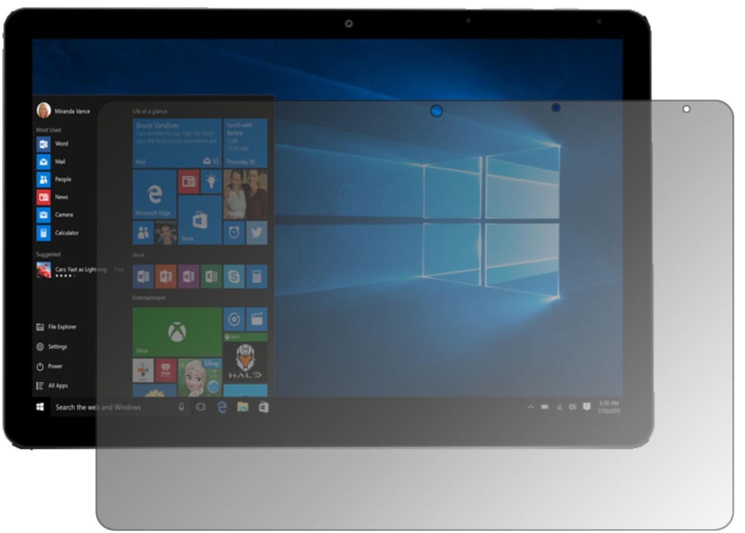 Blickschutzfolie für Chuwi Surbook Mini 10.8 matt  (1)