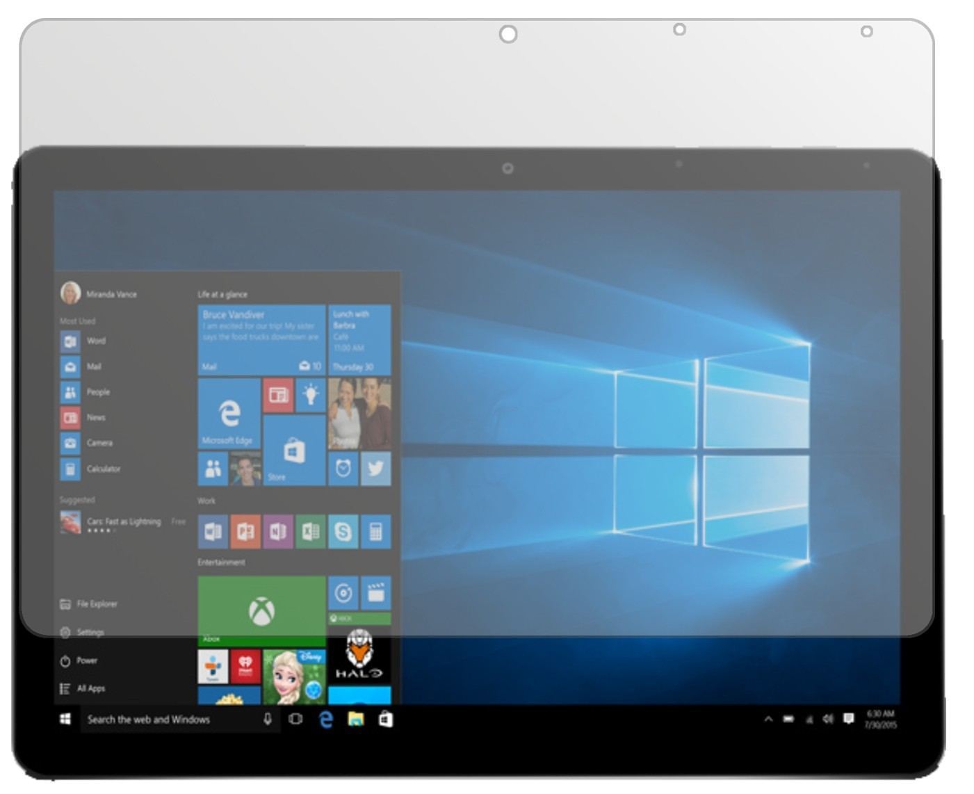 2x Schutzfolie matt für Chuwi Surbook Mini 10.8 Di (2)