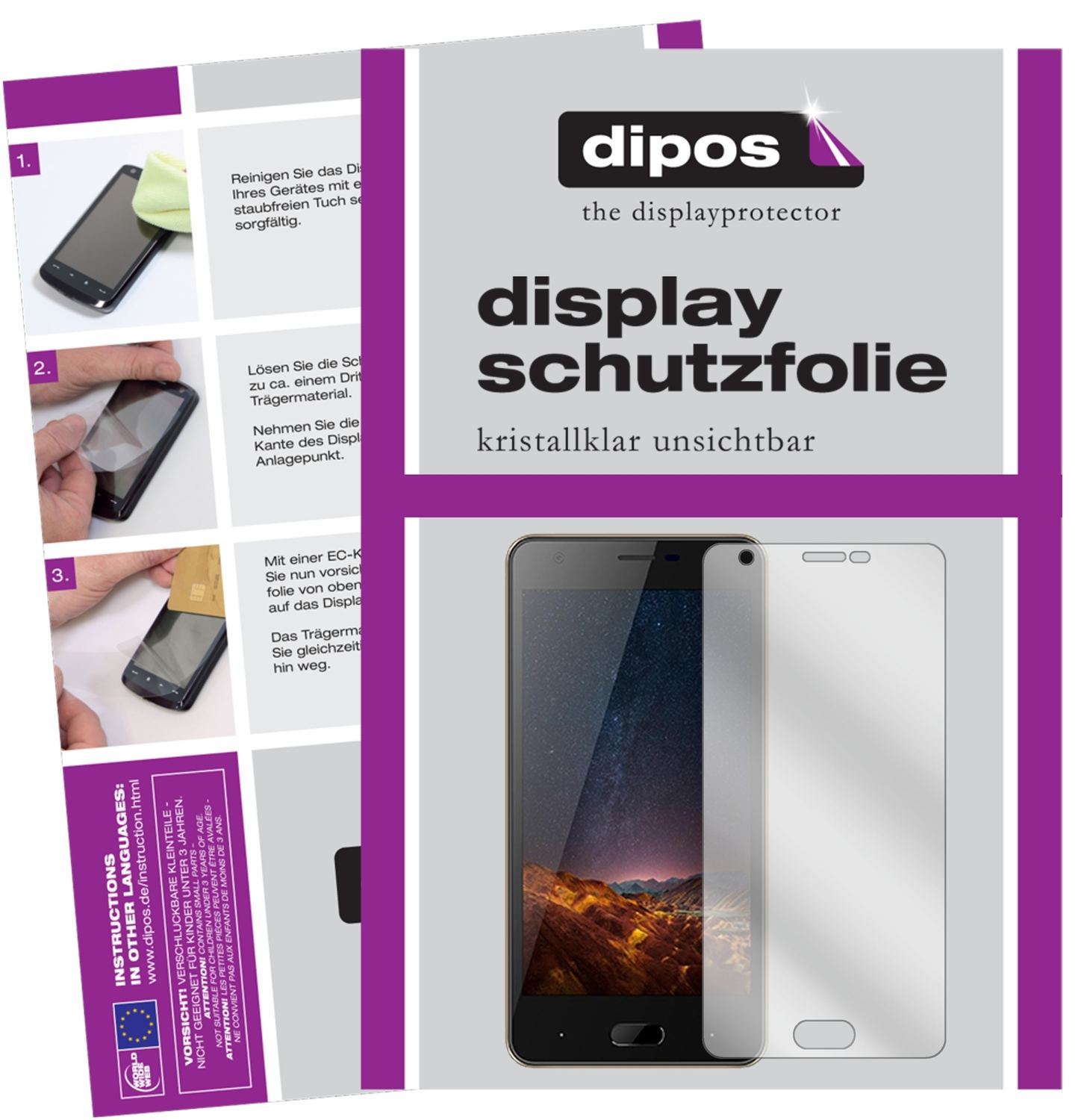 6x Schutzfolie klar für Doogee X20L Display-Schutz (1)