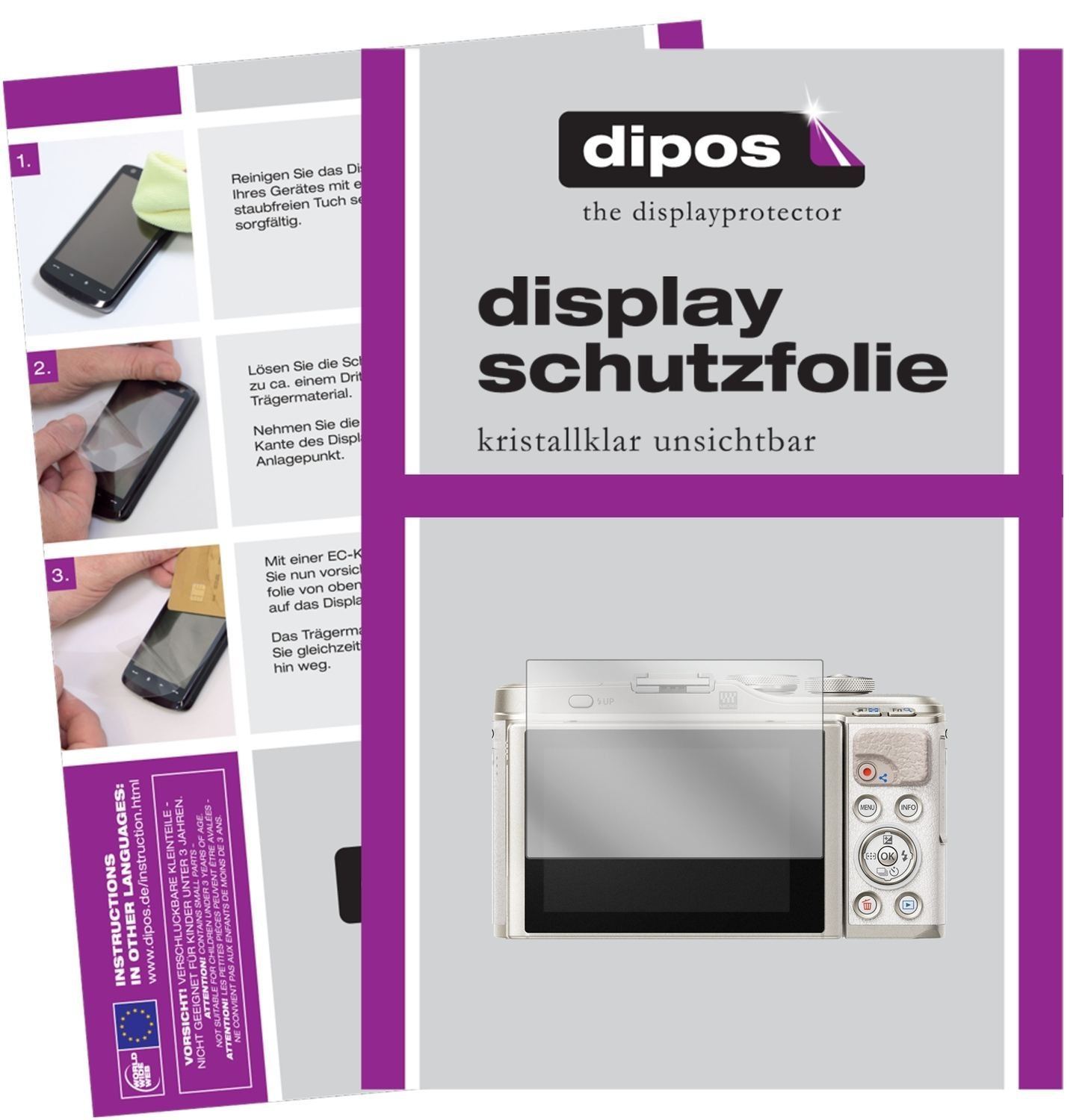 6x Schutzfolie klar für Olympus Pen E-PL9 Display- (1)