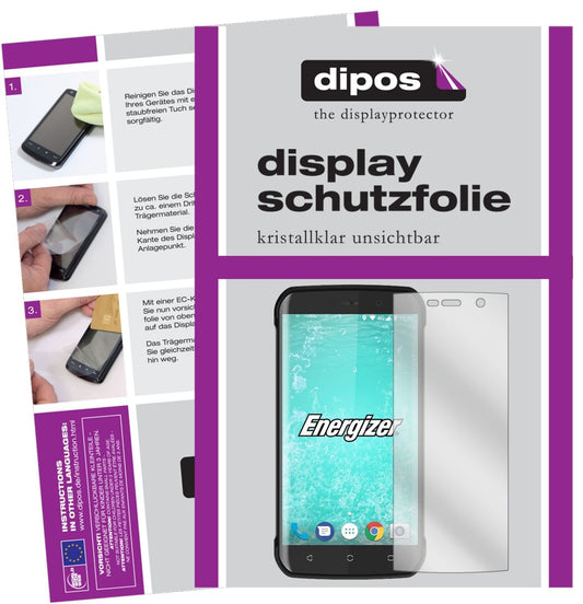 2x Schutzfolie klar für Energizer Hard Case H550S  (1)