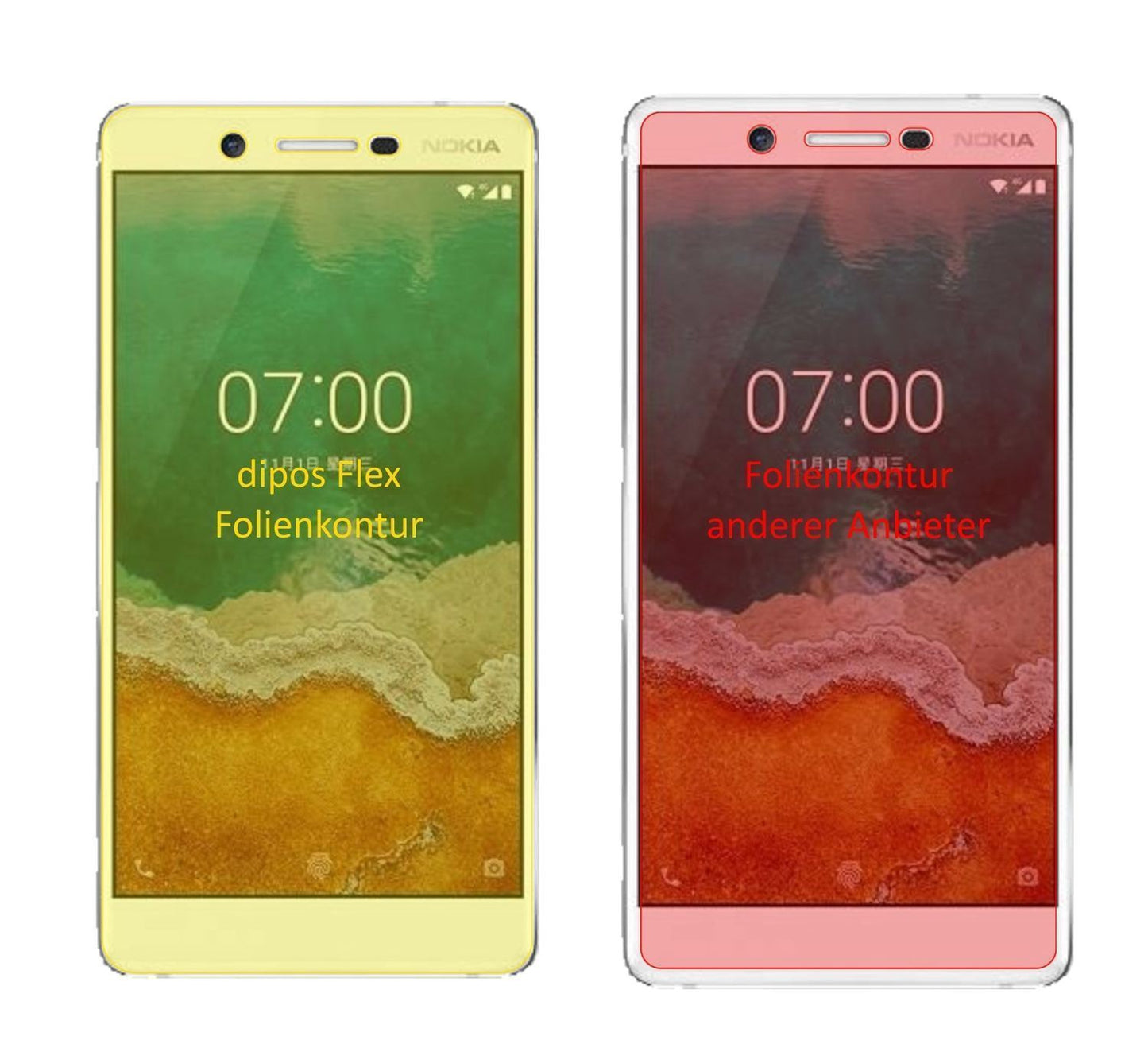 3x 3D Full Cover Schutzfolie für Nokia 7 (2)