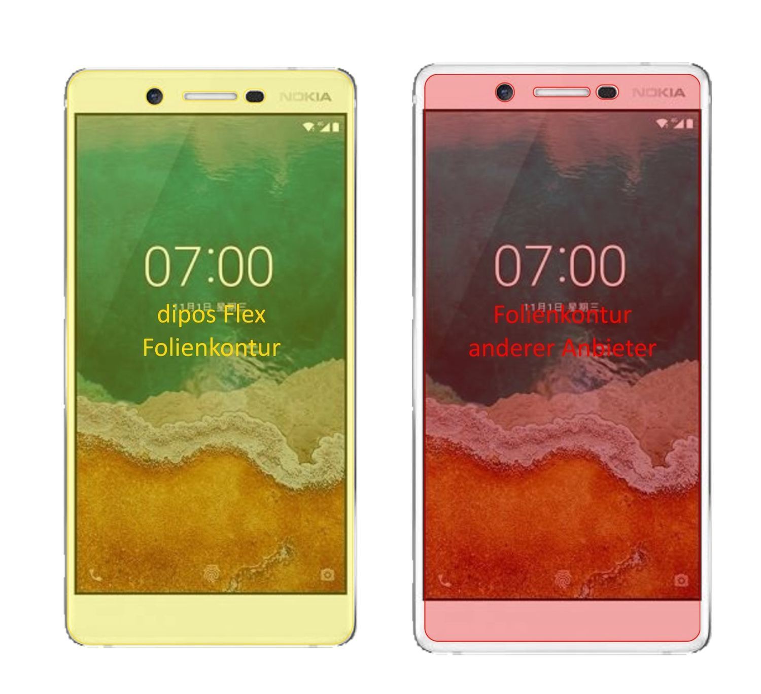 3x 3D Full Cover Schutzfolie für Nokia 7 (2)