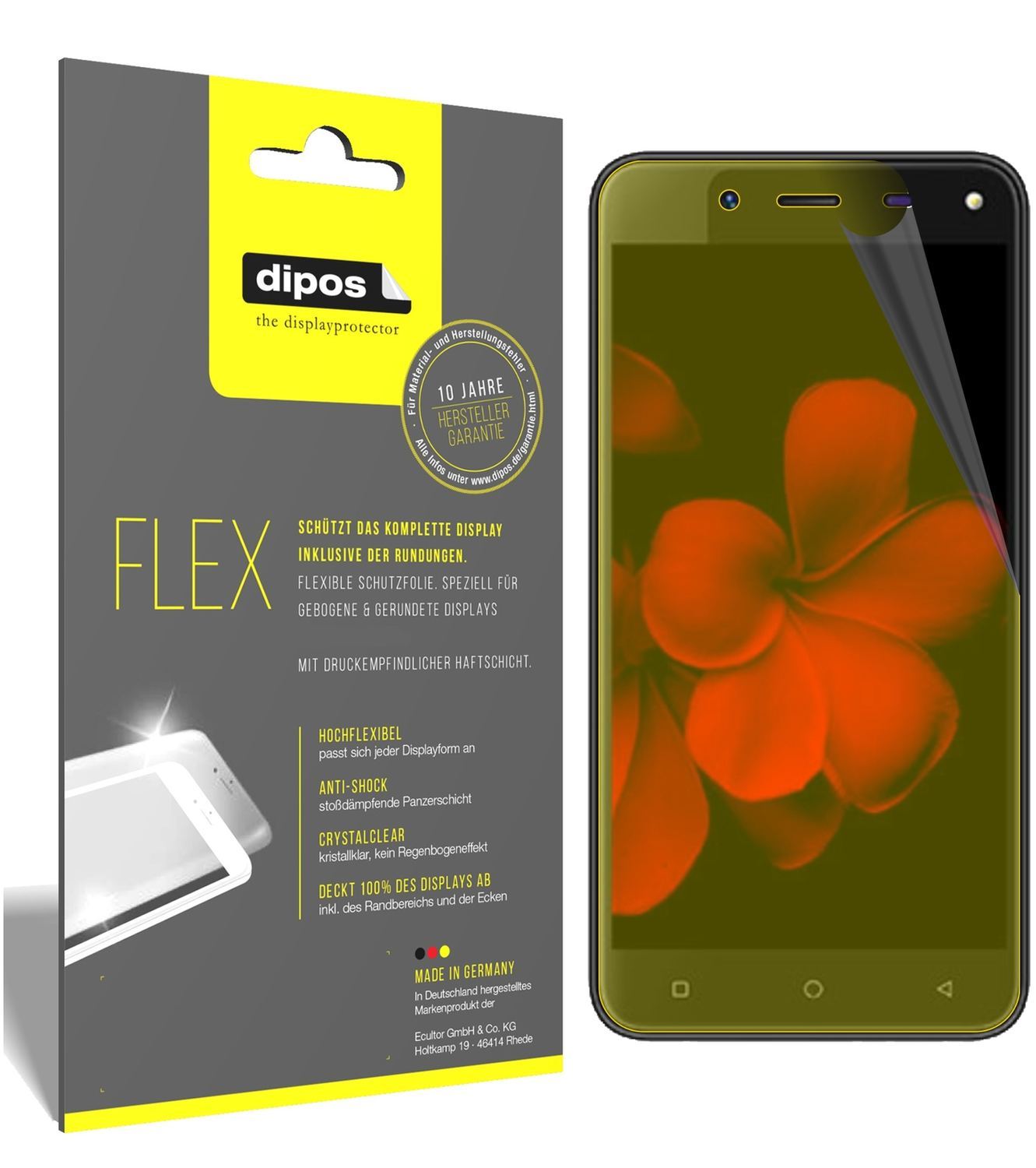 3x 3D Full Cover Schutzfolie für Karbonn Titanium  (1)