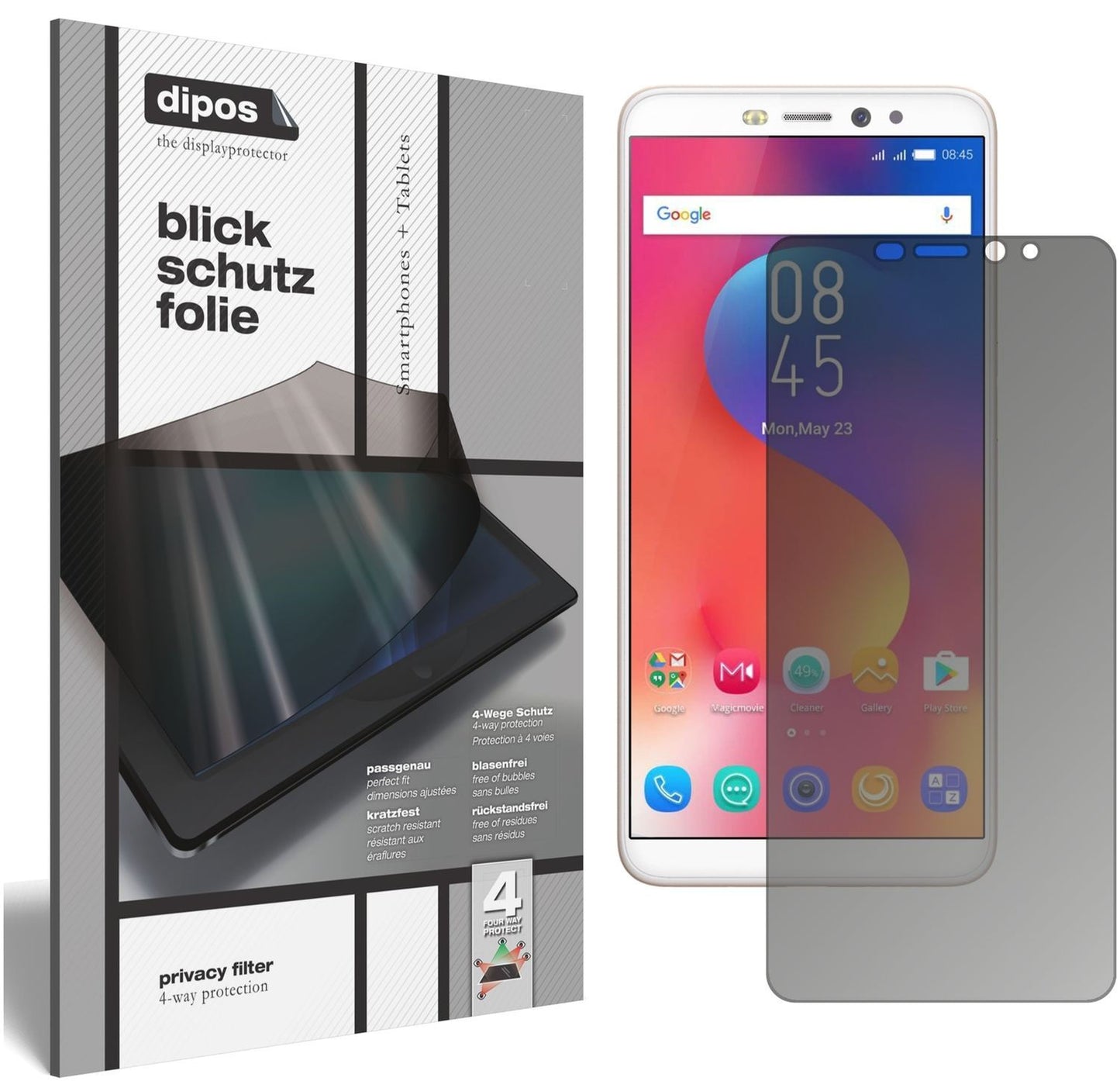 Blickschutzfolie für Infinix Hot S3 matt Schutzfol (1)