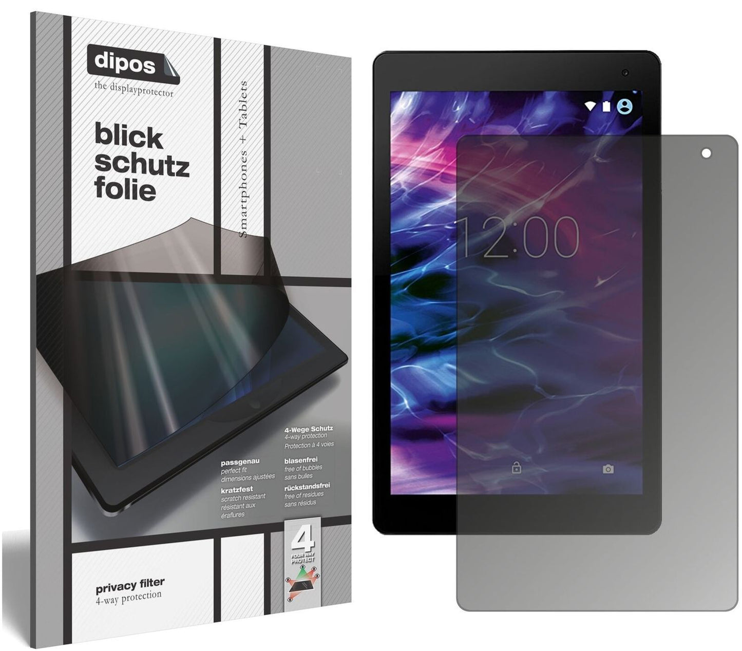 Blickschutzfolie für Medion Lifetab P10601 matt Sc (2)