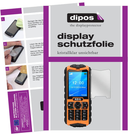 6x Schutzfolie klar für AEG M550 Display-Schutzfol (1)