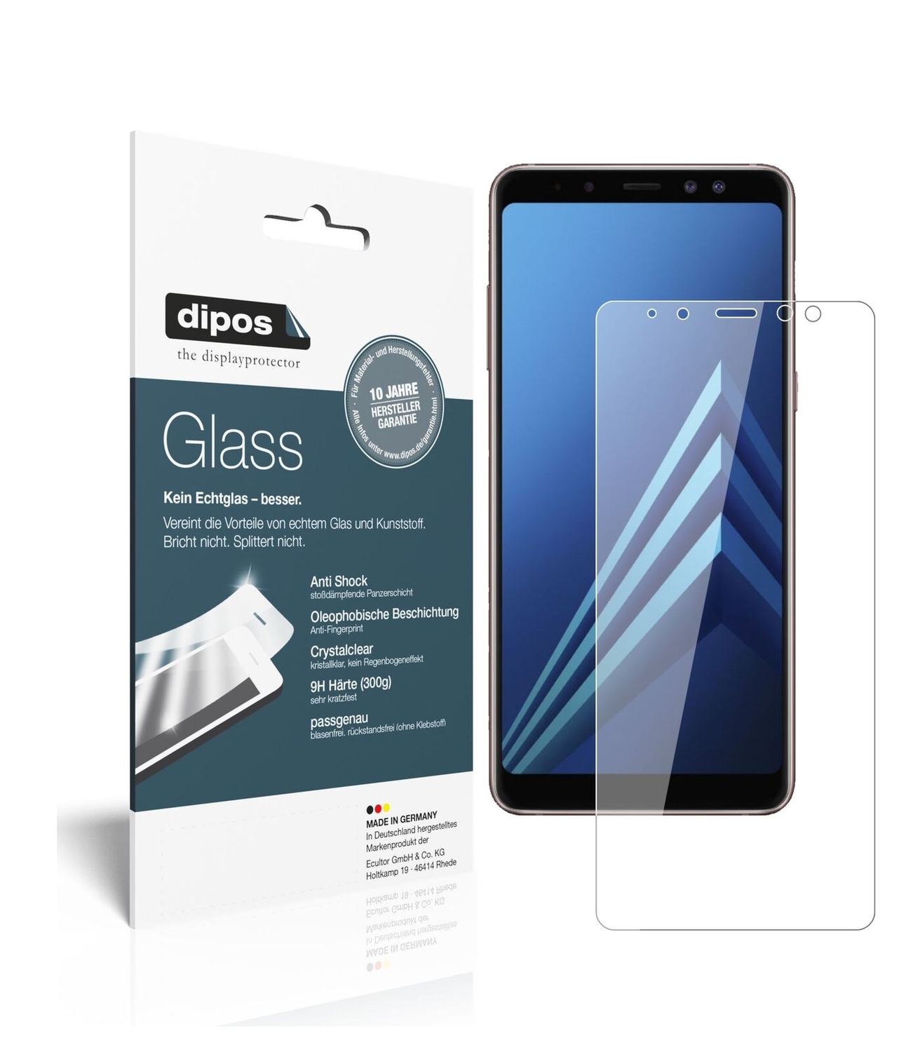 1x 9H Schutzfolie für Samsung Galaxy A8 (2018) Pan (2)