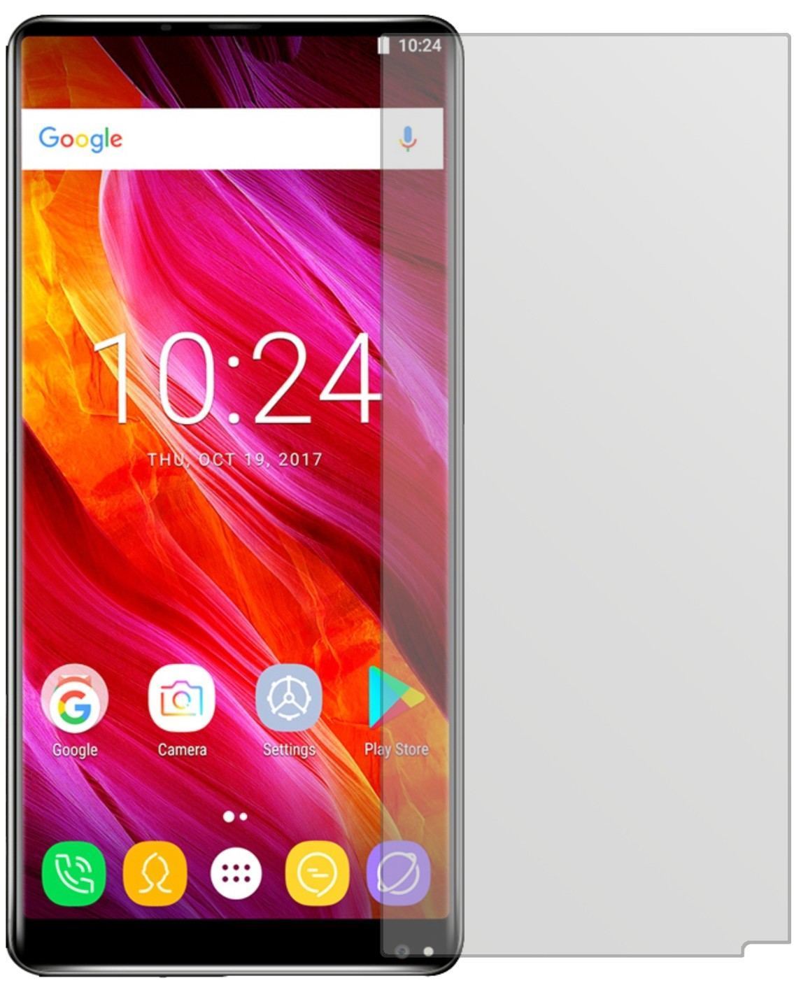 2x Schutzfolie matt für Oukitel Mix 2 Display-Schu (2)