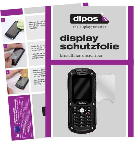 2x Schutzfolie klar für Cyrus CM6 Display-Schutzfo (1)