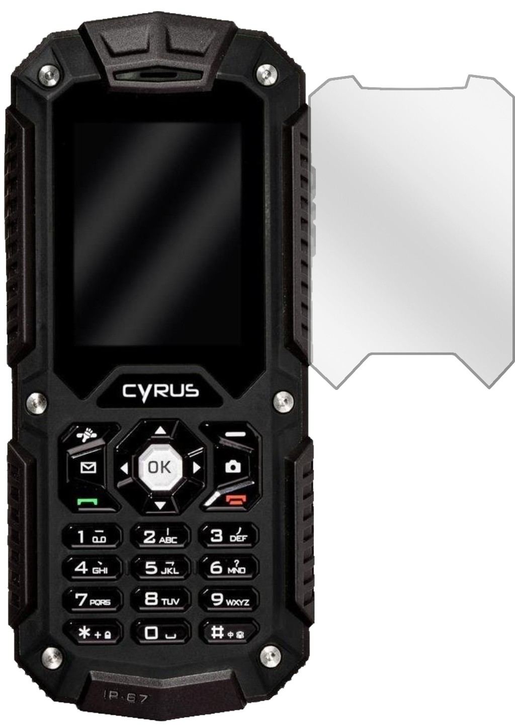 2x Schutzfolie klar für Cyrus CM6 Display-Schutzfo (2)