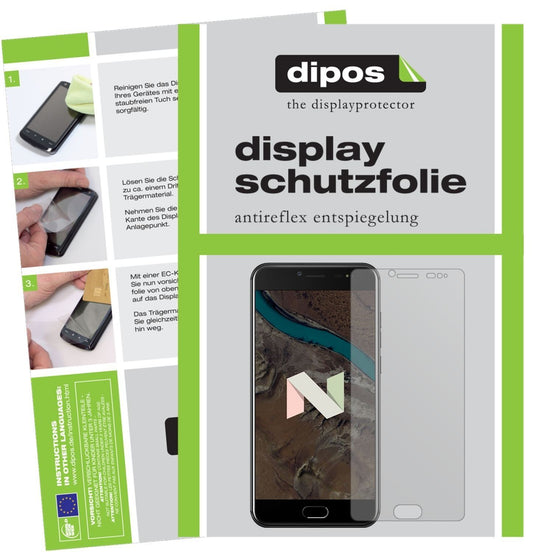 2x Schutzfolie matt für Ulefone T1 Premium Display (1)