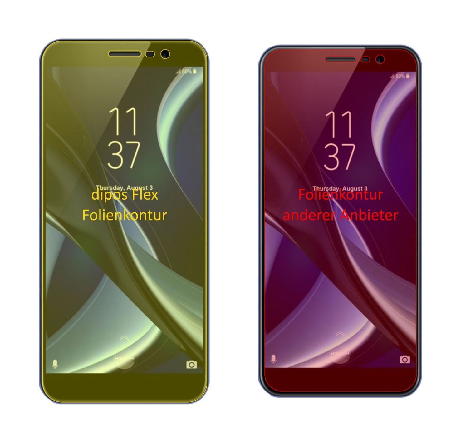 3x 3D Full Cover Schutzfolie für HOMTOM S16 (2)