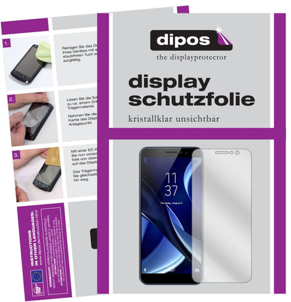 2x Schutzfolie klar für HOMTOM S16 Display-Schutzf (1)