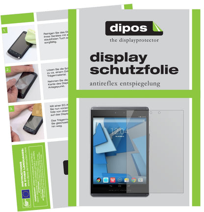 2x Schutzfolie matt für HP Pro Slate 8 Display-Sch (1)