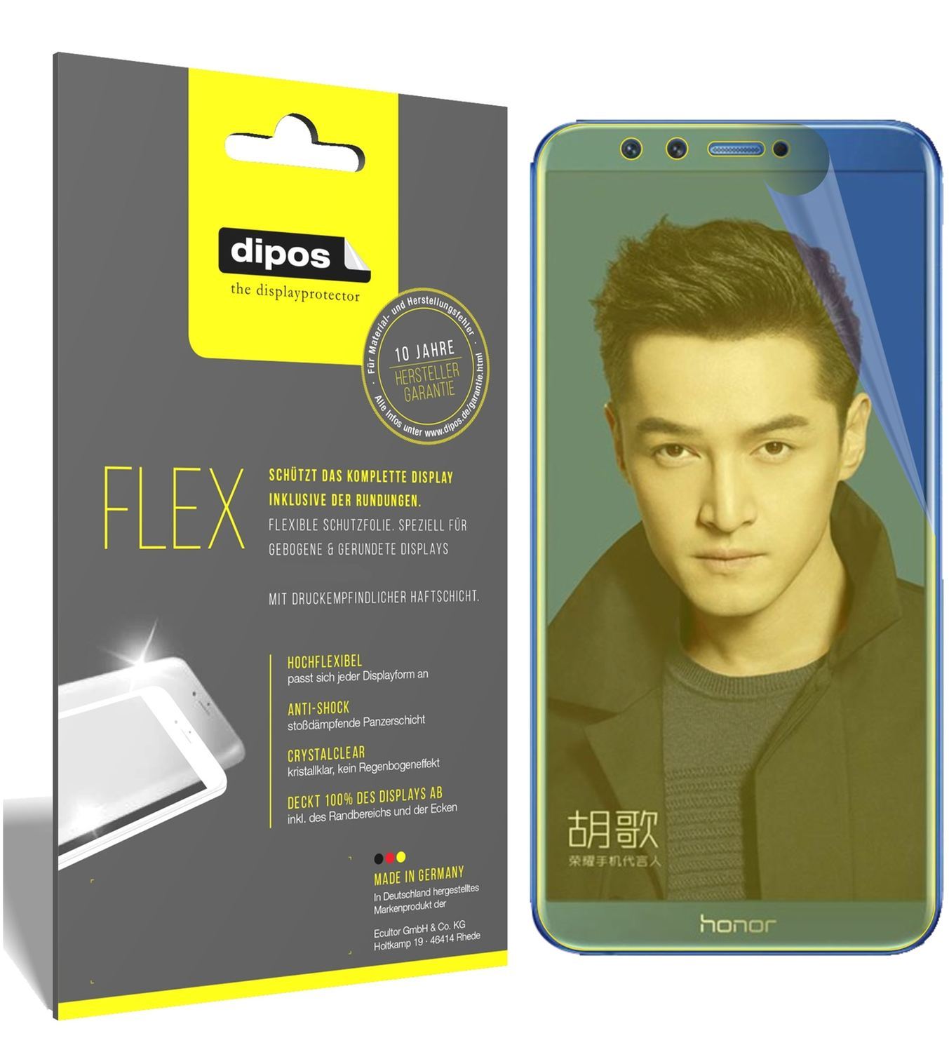3x 3D Full Cover Schutzfolie für Huawei Honor 9 Li (1)