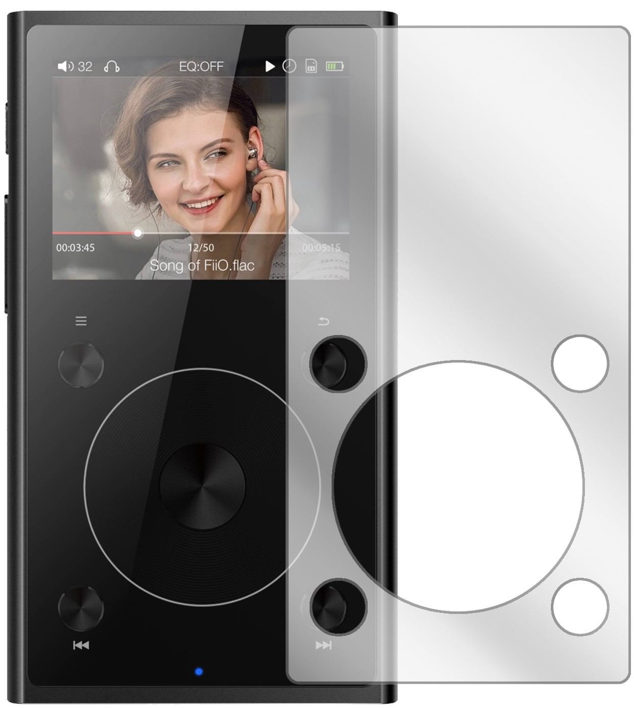 6x Schutzfolie klar für FiiO X1 II MP3-Player Disp (2)