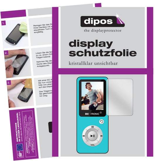 6x Schutzfolie klar für Bertronic BC04 Royal MP3-P (1)