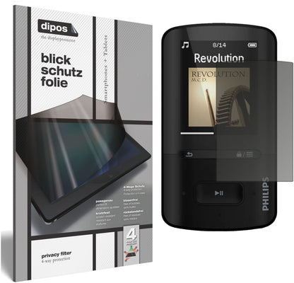 Blickschutzfolie für Philips SA4VBE04KN12 GoGear V (1)