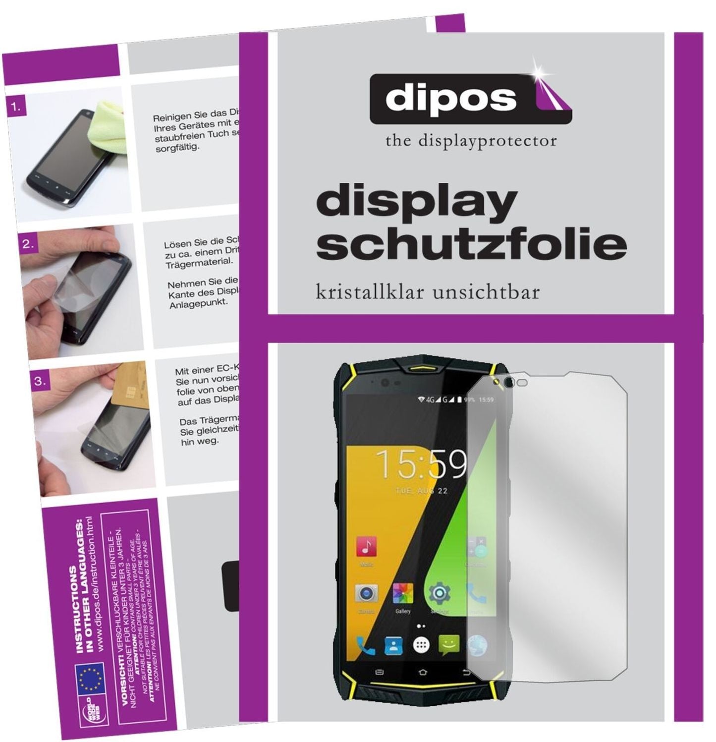 1x Schutzfolie klar für Jesy J9S Display-Schutzfol (2)
