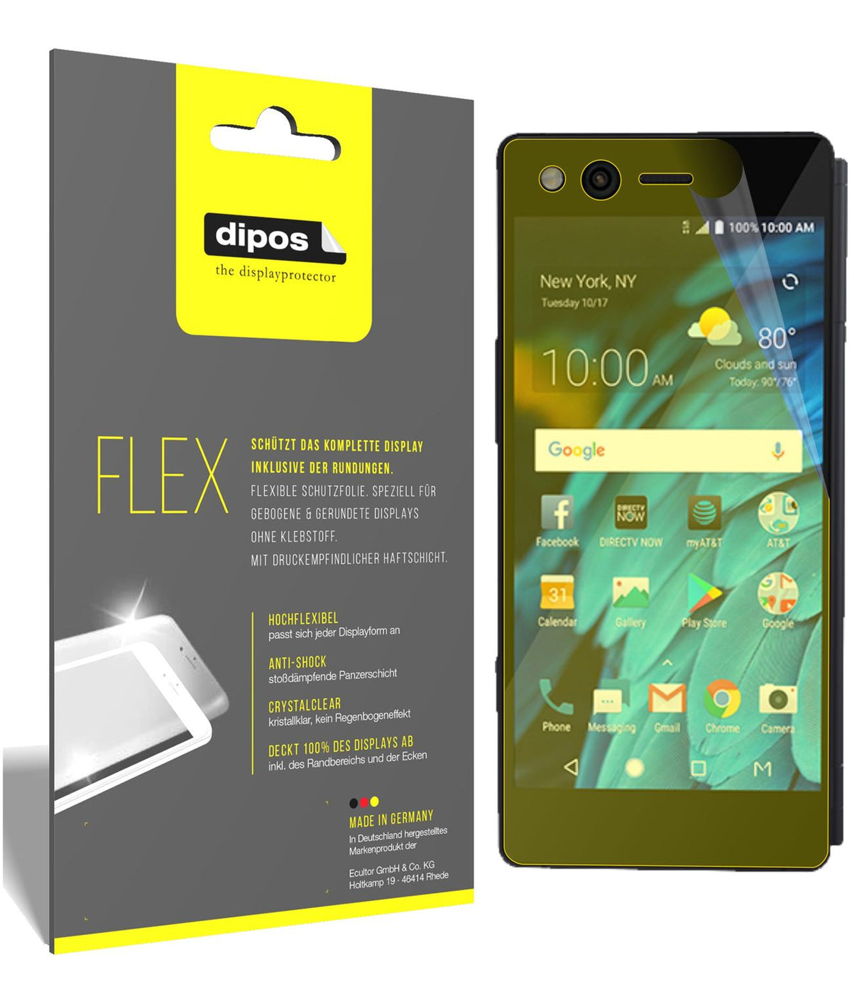 3x 3D Full Cover Schutzfolie für ZTE Axon M (1)