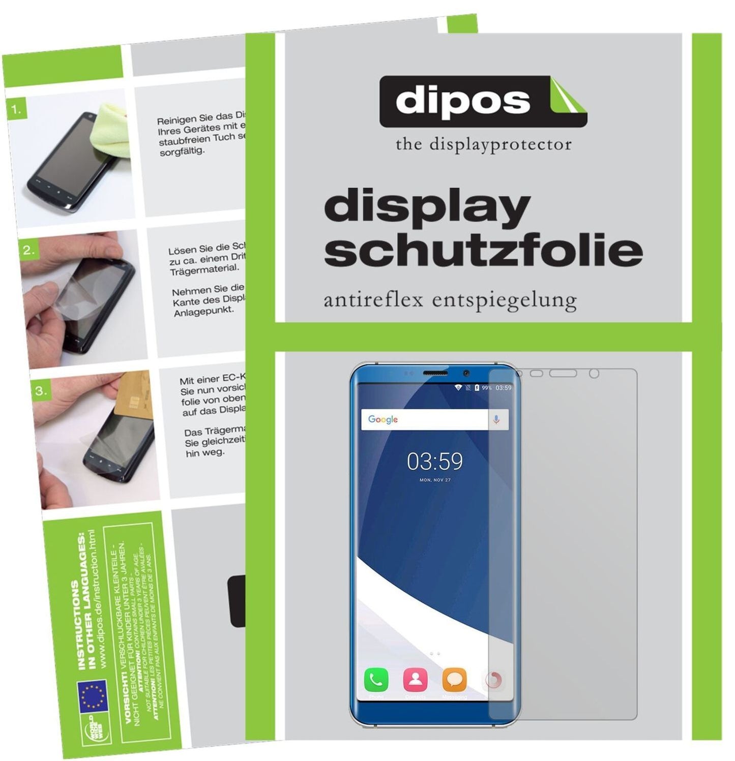 5x Schutzfolie matt für Koolnee K1 Display-Schutzf (2)