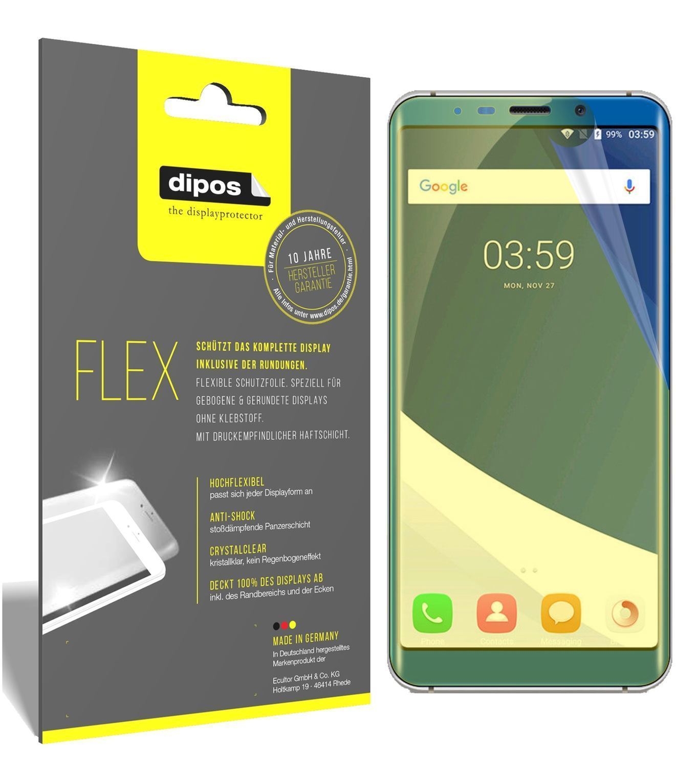 3x 3D Full Cover Schutzfolie für Koolnee K1 (1)