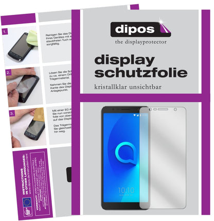 2x Schutzfolie klar für Alcatel 3C Display-Schutzf (1)