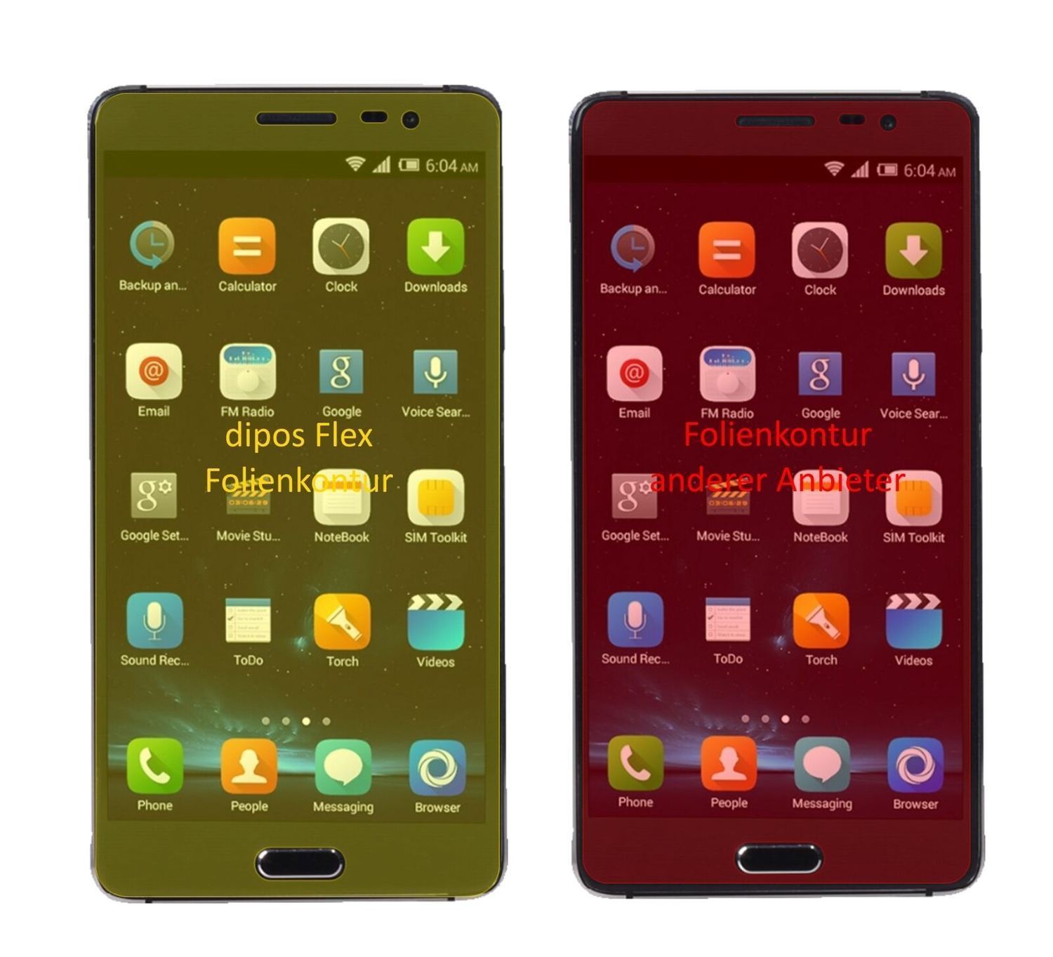 2x 3D Full Cover Schutzfolie für Elephone P8 Pro (1)