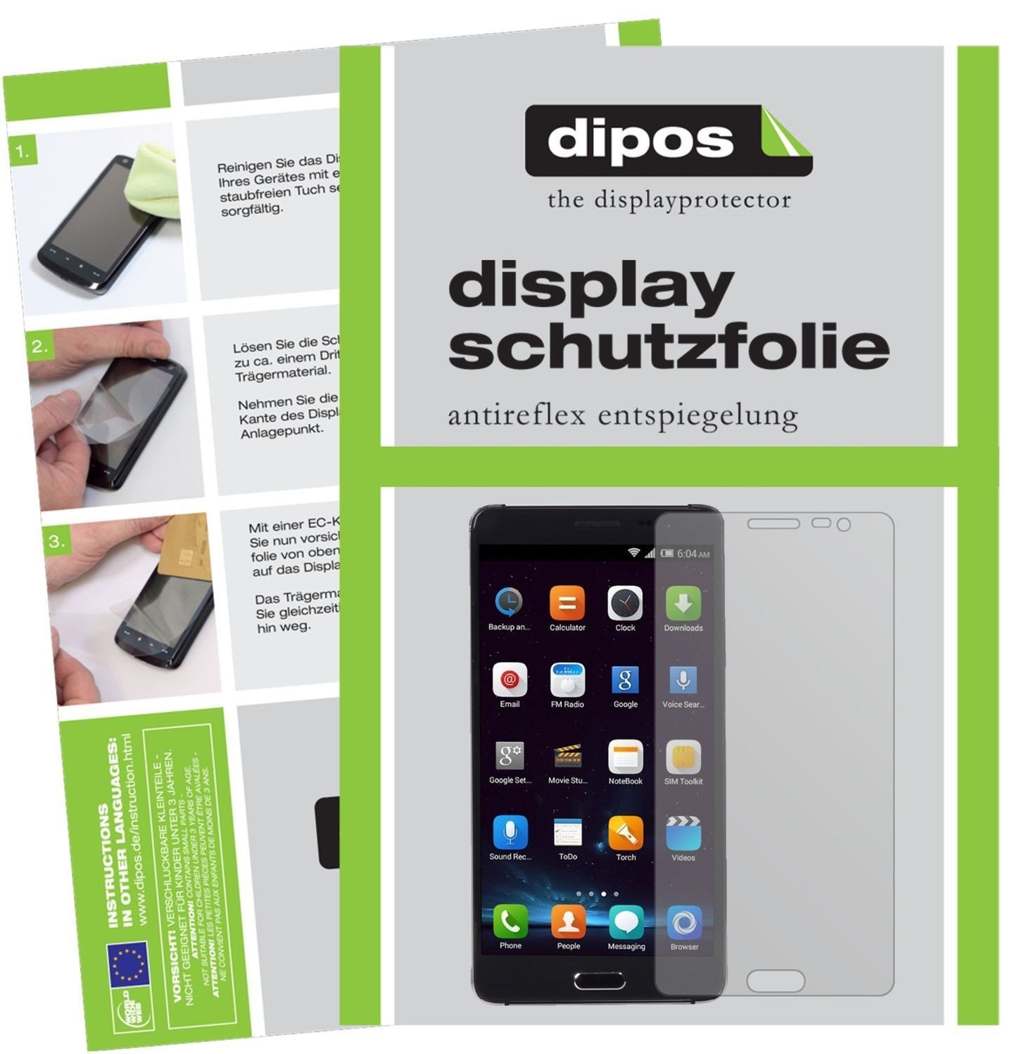 2x Schutzfolie matt für Elephone P8 Pro Display-Sc (1)