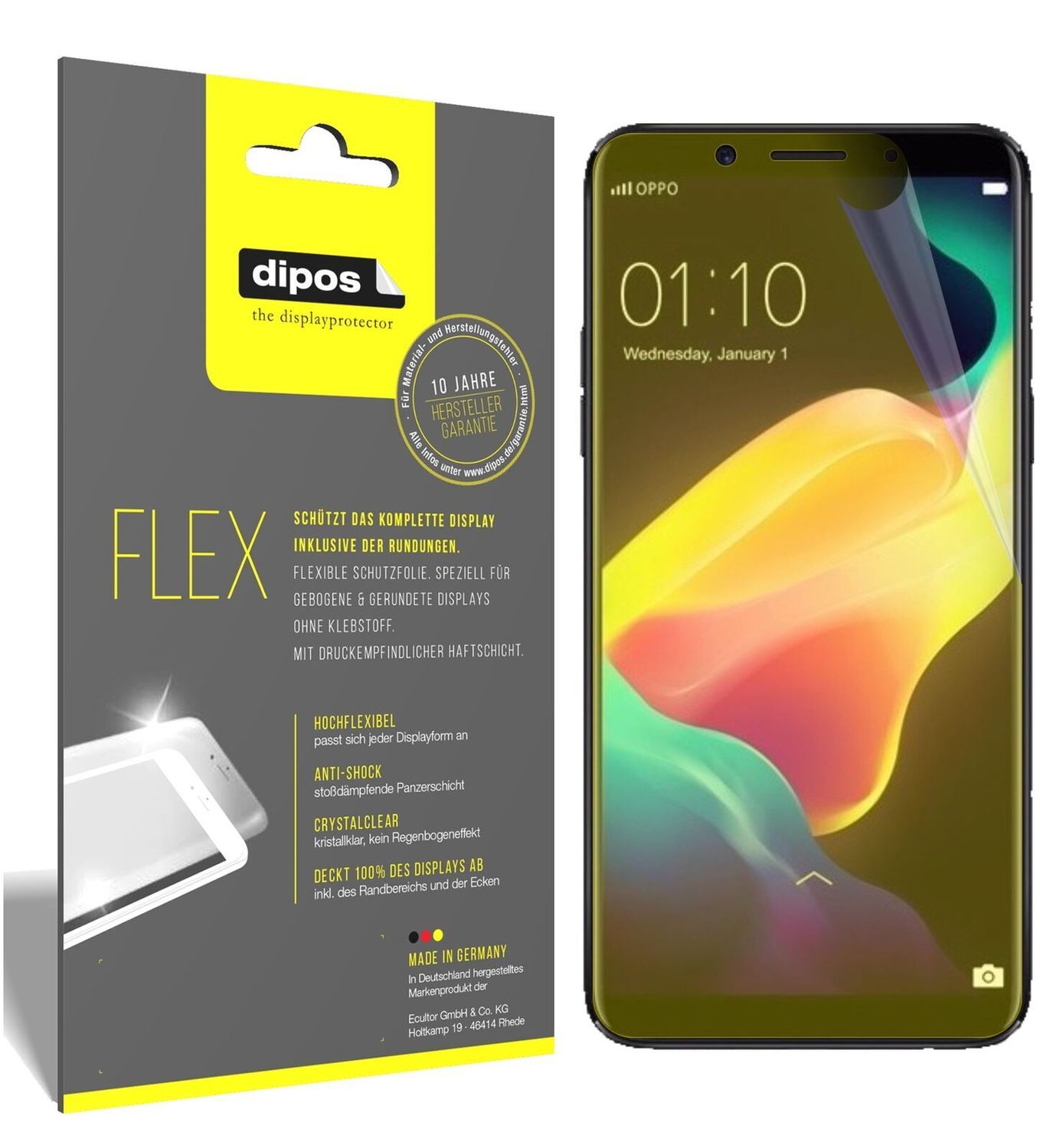 2x 3D Full Cover Schutzfolie für Oppo F5 Youth (2)