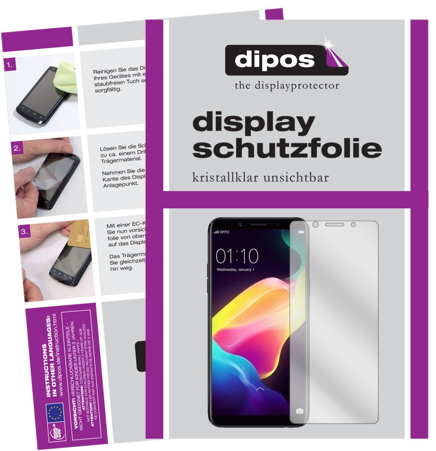 6x Schutzfolie klar für Oppo F5 Youth Display-Schu (1)