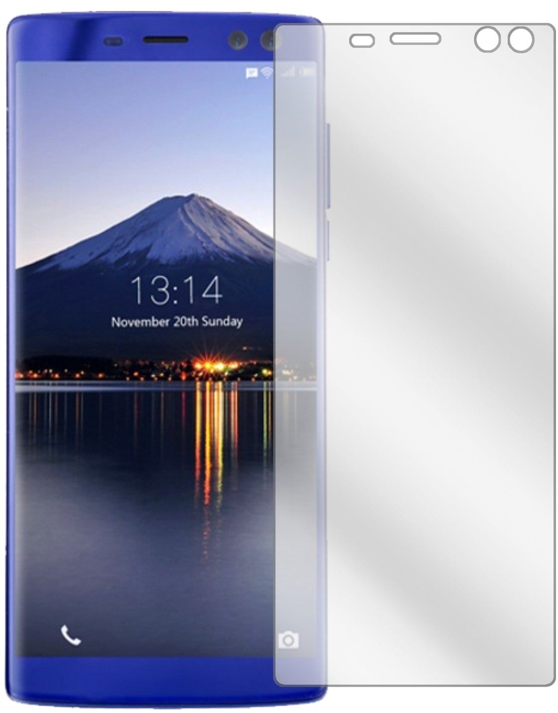 2x Schutzfolie klar für Doogee BL12000 Display-Sch (2)