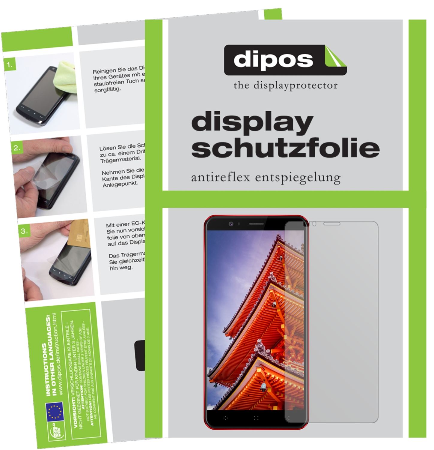 2x Schutzfolie matt für Elephone P8 3D Display-Sch (1)