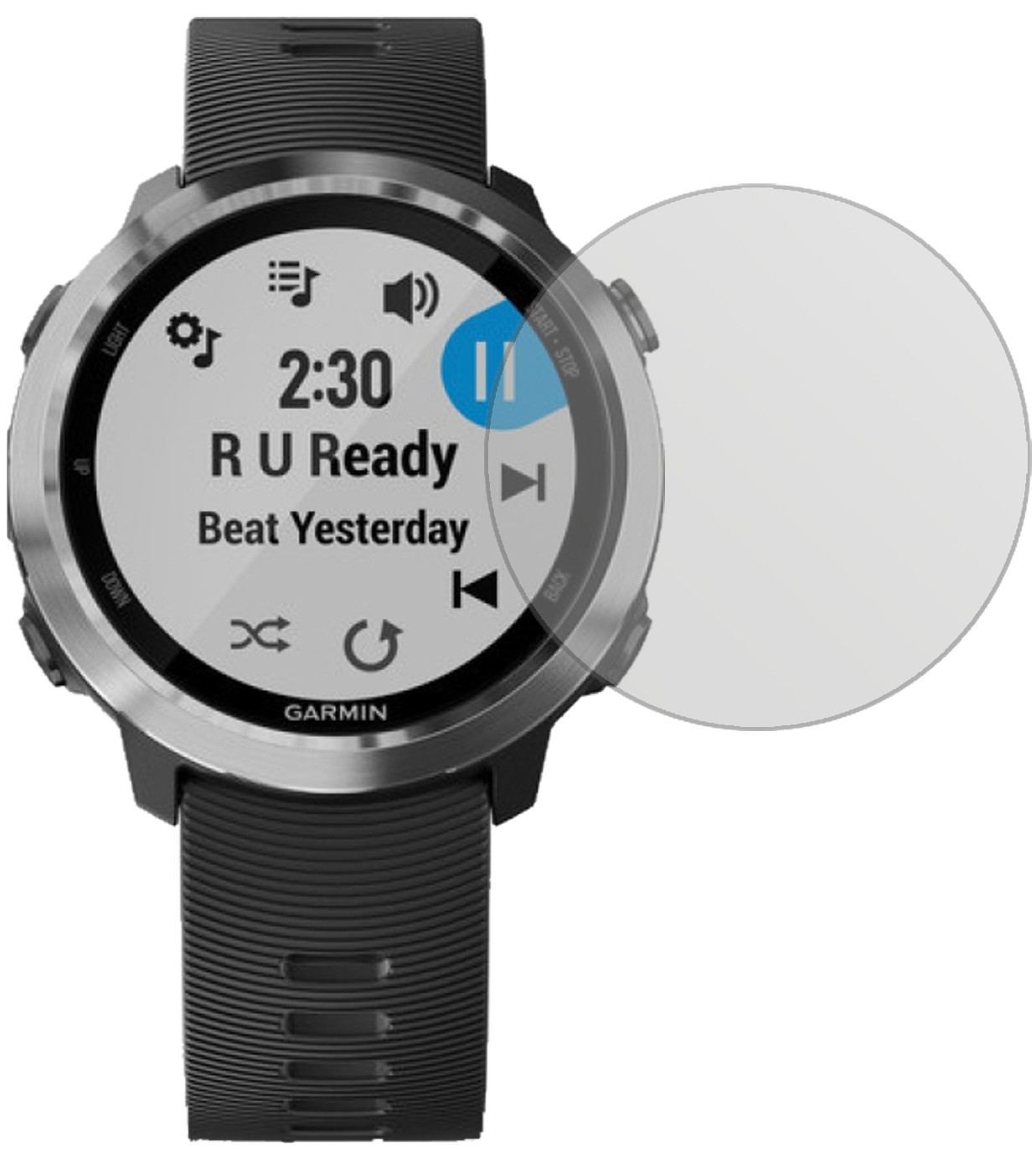 6x Schutzfolie matt für Garmin Forerunner 645 Disp (2)