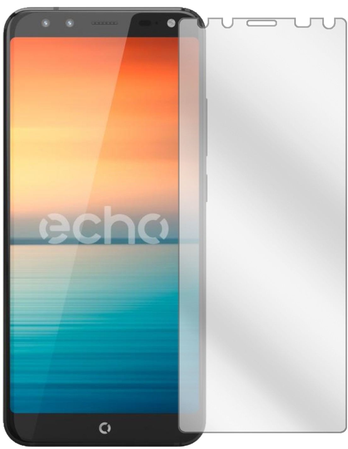 2x Schutzfolie klar für Echo Horizon Display-Schut (2)